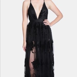 NWT!!! Luxxel black dress!  Sold out on web!